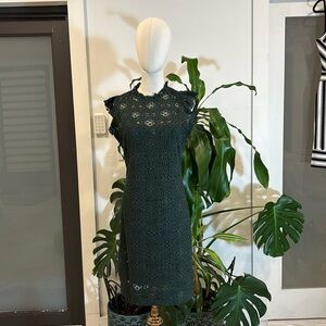 Zara hunter green dress nwt